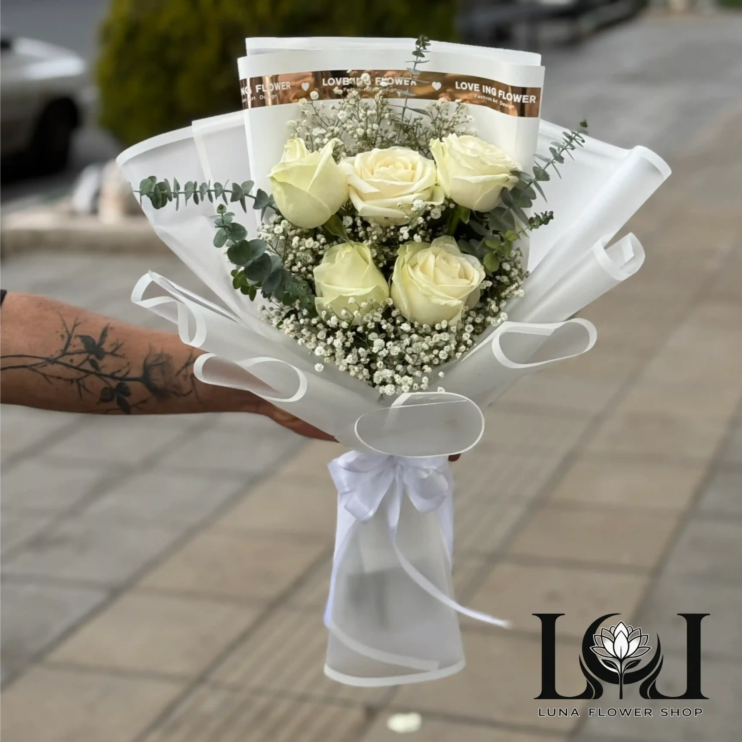 دسته گل رز DL105